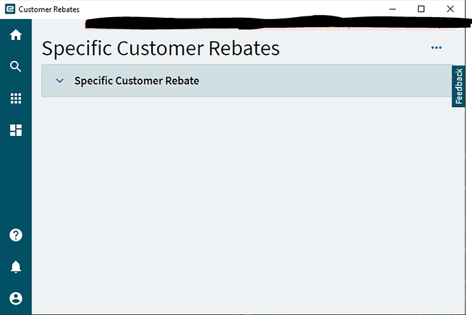A deployed dashboard opening with its grid card collapsed, so no data or parameter prompt appears until the card is expanded
